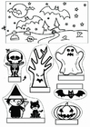 artesanato para crian�as Caixa de visualização de Halloween