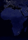 Fotos a terra a noite - áreas urbanizadas na África