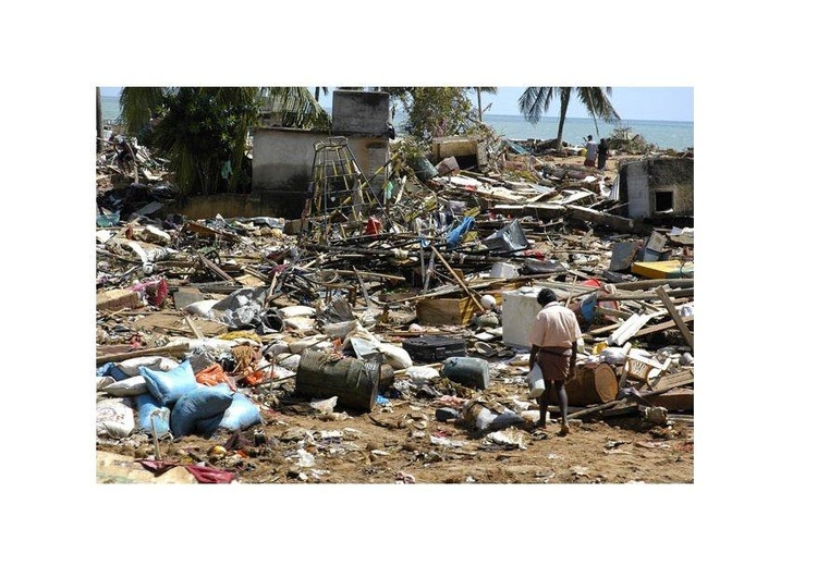 Foto depois do tsunami
