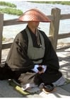 Fotos monge budista japonês