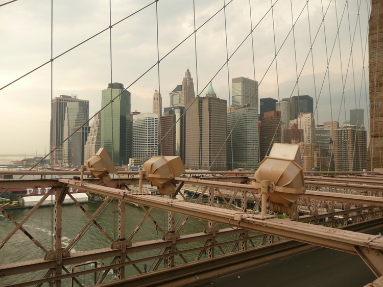 Foto New York - Brooklyn Bridge e Manhattan