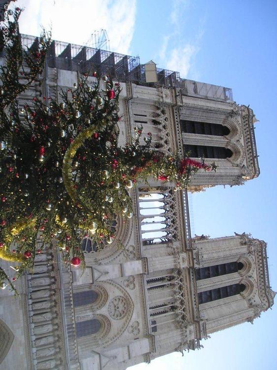 Notre-Dame no Natal em Paris