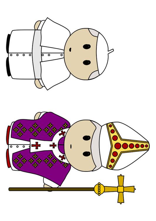 a vestimenta do Papa 