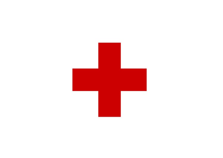 imagem bandeira da Cruz Vermelha 