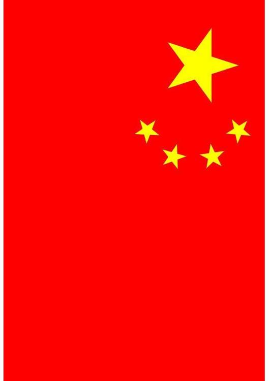 bandeira da RepÃºblica Popular da China