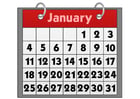 calendário - janeiro 