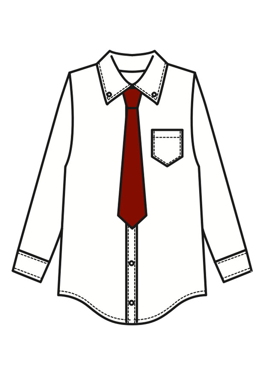 imagem camisa com gravata