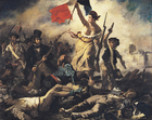 imagem Eugene Delacroix - A Liberdade Guiando o Povo - A Revolução Francesa