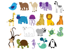 ícones de animais 