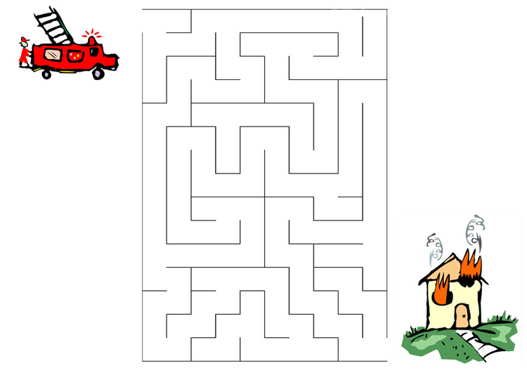 imagem labirinto - bombeiros