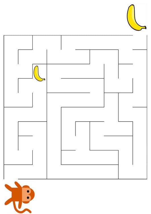 labirinto - macaco e banana