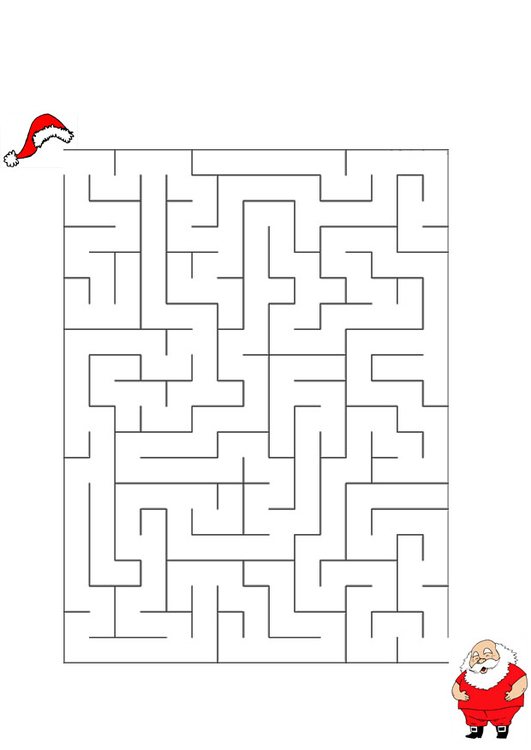 imagem labirinto - Papai Noel