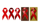 imagem laços do Dia Mundial de Combate à AIDS 