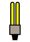 imagem lâmpada fluorescente compacta