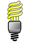 imagem lâmpada fluorescente compacta