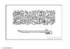 P�ginas para colorir Arábia Saudita