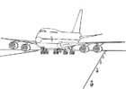 P�ginas para colorir avião 747