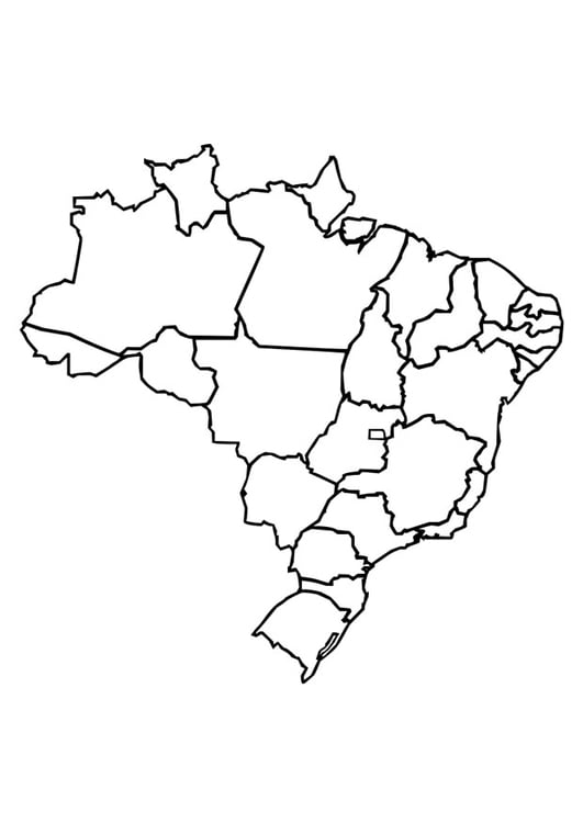 Página para colorir Brasil