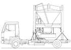caminhão - misturador de areia