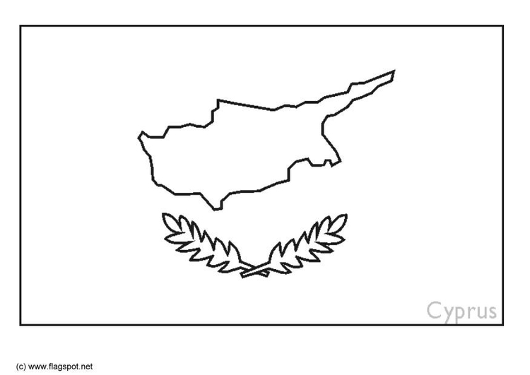 Página para colorir Chipre