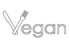 P�ginas para colorir comida vegana