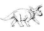 P�ginas para colorir dinossauro anchiceratops 