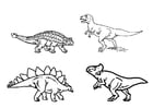 P�ginas para colorir dinossauros