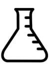 P�ginas para colorir frasco de laboratório