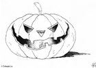 P�ginas para colorir halloween - abóbora 