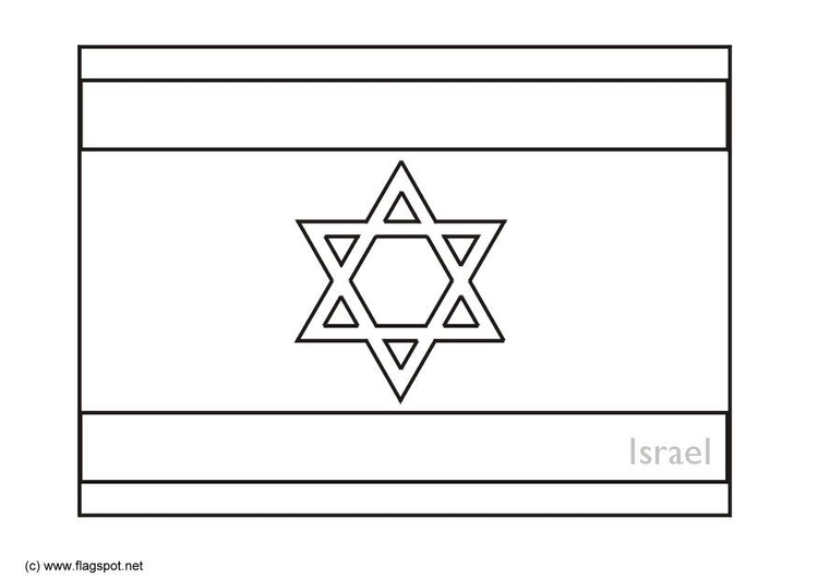Página para colorir Israel