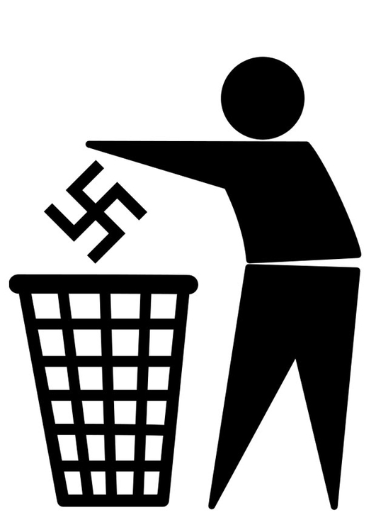 Página para colorir logo antifascismo