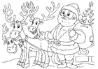 Papai Noel com renas