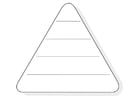 pirâmide alimentar em branco