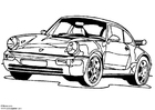 P�ginas para colorir Porsche 911 Turbo