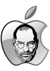 P�ginas para colorir Steve Jobs - Apple