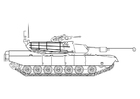 P�ginas para colorir tanque de Abrams 