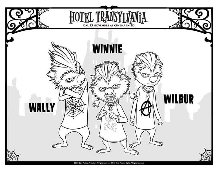 Página para colorir Winnie - Wally - Wilbur