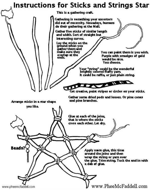 Knutselen estrelinhas - planilha