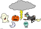 Knutselen mÃ³bile de halloween 
