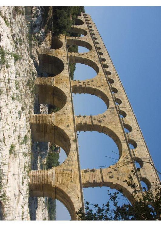 aqueduto romano de Nimes, FranÃ§a