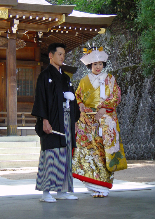 Foto casamento japonÃªs (cerimÃ´nia Shinto)