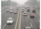 Fotos estrada com neblina em Pequim 