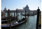 gôndolas no Grand Canal em Veneza