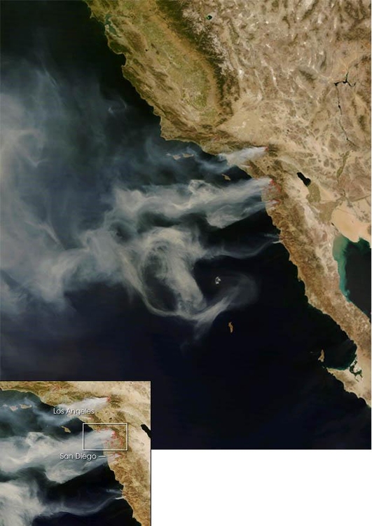 Foto incÃªndios no sul da CalifÃ³rnia 