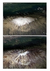 Foto kilimanjaro: geleira em 1993 e 2000 - aquecimento global
