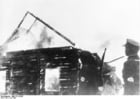 Foto LituÃ¢nia - sinagoga em chamas