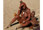 mãe himba com seu filho