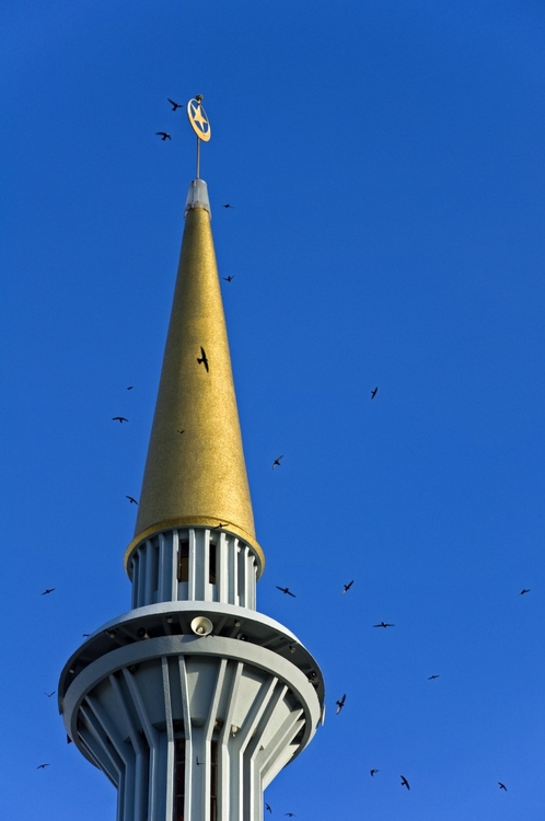 Foto minarete de mesquita 