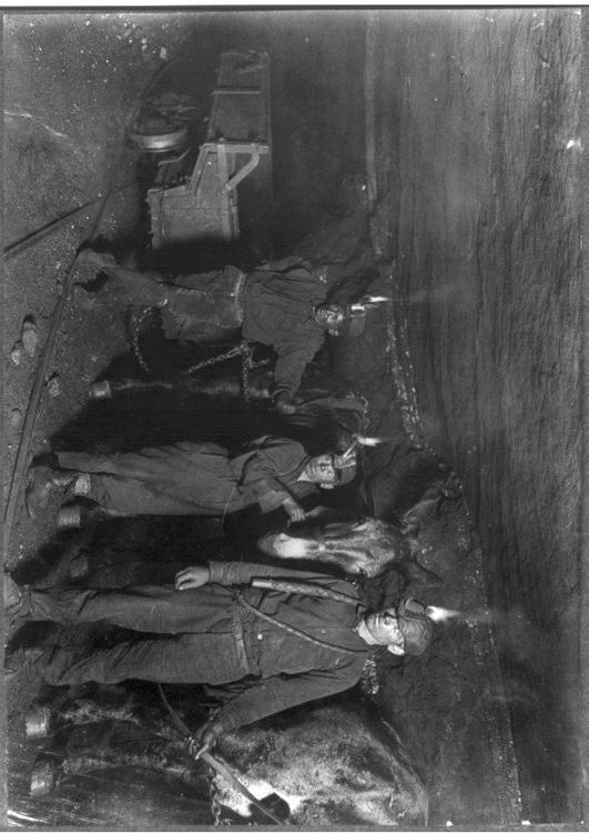 mineradores de carvÃ£o, 1908