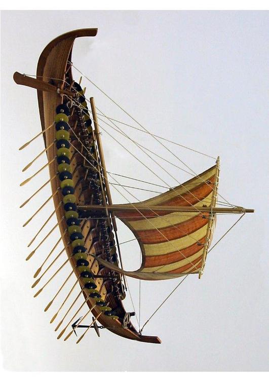 modelo do navio Viking Gokstad